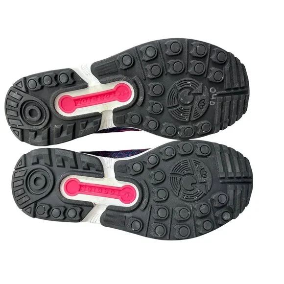 Adidas Torsion Womens Sneakers Navy/Pink Size 6 Athletic Running Shoes Geometric - Picture 15 of 16